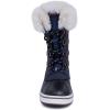 imageNAUTICA Womens LaceUp Winter Snow ampamp Rain Boots  WaterResistant Insulated Boots with Cozy Faux Fur Lining for Warmth and Comfort  GlenoakPeacoat