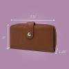 imageNautica Be Shore Zip Around Wallet for Women RFID Vegan Leather Clutch Bifold Organizer with Phone Holder Card Slots and Checkbook Pocket Black JacquardPlum