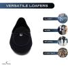 imageNautica Woman Flat Loafers Luxury Designer Penny Shoes Slip On Ballet Comfortable Everyday Moccasins for Work Office OutdoorBlack Navy