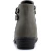 imageNautica Womens Ankle Boot with Side Zipper  Stylish Dress Boot for Women  Featuring a Low Heel Chic Design and Versatile Sizing  The Perfect Ankle Bootie for Dressy and Casual Occasions  AlaraGreybuckle