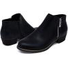 imageNautica Womens Ankle Boot with Side Zipper  Stylish Dress Boot for Women  Featuring a Low Heel Chic Design and Versatile Sizing  The Perfect Ankle Bootie for Dressy and Casual Occasions  AlaraBlack
