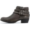 imageNautica Womens Ankle Boot with Side Zipper  Stylish Dress Boot for Women  Featuring a Low Heel Chic Design and Versatile Sizing  The Perfect Ankle Bootie for Dressy and Casual Occasions  AlaraCharcoalstrap