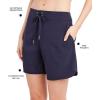 imageNautica Womens Board 7quot Inseam  Quick Dry Surfing ampamp Swimming Bottoms Stylish ampamp Durable Bathing Suit ShortsBlack