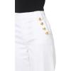 imageNautica Womens Button Pocket Wide Leg Sailor Jeans PantsBright White
