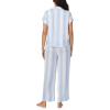 imageNautica Womens Button Up Pajama Set  2Piece Summer Lightweight PJ Set  Top and Pants  Lounge and Sleep Sets for WomenBlue Stripe
