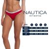 imageNautica Womens Cotton Thong Underwear Set 5PackNt Sail LogoBlackWhiteBarbados CherryBlack