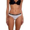 imageNautica Womens Cotton Thong Underwear Set 5PackNt Sail LogoBlackWhiteBarbados CherryBlack