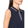 imageNautica Womens Johnny Collar Short Sleeve Stripe DressNight Sky