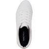 imageNautica Womens LaceUp Fashion Sneakers  LowTop Casual Walking ampamp Tennis Shoes with Platform or Regular HeelAelisa X White