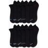 imageNautica Womens Low Cut Socks  12 Pack Breathable Cushioned Athletic Low Cut Tab Ankle Socks for Women Sizes 410Black