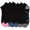 imageNautica Womens Low Cut Socks  6 Pack Breathable Cushioned Athletic Performance No Show Socks for Women Sizes 410Black Multi