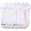 imageNautica Womens Low Cut Socks  6 Pack Breathable Cushioned Athletic Performance No Show Socks for Women Sizes 410White Logo