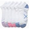 imageNautica Womens Low Cut Socks  6 Pack Breathable Cushioned Athletic Performance No Show Socks for Women Sizes 410White Multi