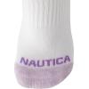imageNautica Womens Low Cut Socks  6 Pack Breathable Cushioned Athletic Performance No Show Socks for Women Sizes 410White Multi