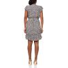 imageNautica Womens Mini Length Short Sleeve Foulard Print Popover DressNight Sky Multi