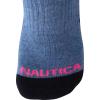 imageNautica Womens No Show Socks  12 Pack Cushioned Moisture Wicking Low Cut Womens Ankle Sock  Breathable Athletic Women SocksBlueWhiteGrey
