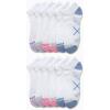 imageNautica Womens No Show Socks  12 Pack Cushioned Moisture Wicking Low Cut Womens Ankle Sock  Breathable Athletic Women SocksWhite Multi