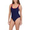 imageNautica Womens OnePiece Swimsuit  Slimming Tummy Control Bathing Suit QuickDry Fabric Bikini SwimsuitNavy Red