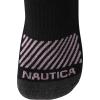 imageNautica Womens Quarter Socks  12 Pack Moisture Control Cushioned Athletic Socks for Women for Sport ampamp Gym Wear Size 410Black Logo