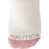 imageNautica Womens Quarter Socks  12 Pack Moisture Control Cushioned Athletic Socks for Women for Sport ampamp Gym Wear Size 410Oatmeal Logo