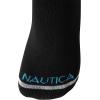 imageNautica Womens Quarter Socks  12 Pack Moisture Control Cushioned Athletic Socks for Women for Sport ampamp Gym Wear Size 410Solid Black