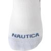 imageNautica Womens Quarter Socks  12 Pack Moisture Control Cushioned Athletic Socks for Women for Sport ampamp Gym Wear Size 410White Logo
