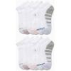 imageNautica Womens Quarter Socks  12 Pack Moisture Control Cushioned Athletic Socks for Women for Sport ampamp Gym Wear Size 410White Logo