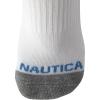 imageNautica Womens Quarter Socks  6 Pack Breathable Cushioned Athletic Performance Ankle Socks for Women Sizes 410Classic White