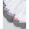 imageNautica Womens Quarter Socks  6 Pack Breathable Cushioned Athletic Performance Ankle Socks for Women Sizes 410Classic White