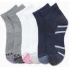 imageNautica Womens Quarter Socks  6 Pack Breathable Cushioned Athletic Performance Ankle Socks for Women Sizes 410Denim