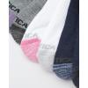 imageNautica Womens Quarter Socks  6 Pack Breathable Cushioned Athletic Performance Ankle Socks for Women Sizes 410Denim
