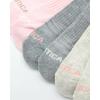 imageNautica Womens Quarter Socks  6 Pack Breathable Cushioned Athletic Performance Ankle Socks for Women Sizes 410PinkGreyTan