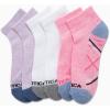 imageNautica Womens Quarter Socks  6 Pack Breathable Cushioned Athletic Performance Ankle Socks for Women Sizes 410PinkWhitePurple