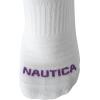 imageNautica Womens Quarter Socks  6 Pack Breathable Cushioned Athletic Performance Ankle Socks for Women Sizes 410White Multi