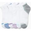 imageNautica Womens Quarter Socks  6 Pack Breathable Cushioned Athletic Performance Ankle Socks for Women Sizes 410White Multi