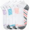 imageNautica Womens Quarter Socks  6 Pack Breathable Cushioned Athletic Performance Ankle Socks for Women Sizes 410White Stripe