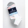 imageNautica Womens Quarter Socks  6 Pack Breathable Cushioned Athletic Performance Ankle Socks for Women Sizes 410White Stripe