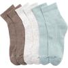 imageNautica Womens Quarter Socks  6 Pack Cushioned Moisture Wicking Athletic Socks for Women for Gym Running Sports 410Green Assorted