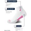 imageNautica Womens Quarter Socks  6 Pack Cushioned Moisture Wicking Athletic Socks for Women for Gym Running Sports 410WhiteOatmeal