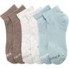imageNautica Womens Quarter Socks  6 Pack Cushioned Moisture Wicking Breathable Womens Crew Socks for Running and WorkoutsGreen Assorted