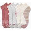 imageNautica Womens Quarter Socks  6 Pack Cushioned Moisture Wicking Breathable Womens Crew Socks for Running and WorkoutsOatmeal Logo