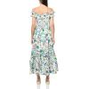 imageNautica Womens Short Sleeve Midi Shoulder DressBright White Multi