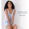 imageNautica Womens Sleeveless Nightgown Summer Lightweight Tank Sleep Dress with Ruffle Hem Lounge and SleepwearBlue Stripe