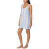 imageNautica Womens Sleeveless Nightgown Summer Lightweight Tank Sleep Dress with Ruffle Hem Lounge and SleepwearBlue Stripe