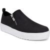 imageNautica Womens SlipOn Fashion Sneakers with Side Zipper  Comfortable LowTop Walking Shoes for Casual Everyday WearBlack