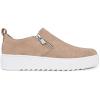 imageNautica Womens SlipOn Fashion Sneakers with Side Zipper  Comfortable LowTop Walking Shoes for Casual Everyday WearTaupe
