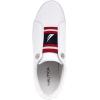 imageNautica Womens SlipOn Sneakers  Casual LowTop Walking Shoes  Comfortable NoLace Fashion Tennis StyleNitarared White Blue