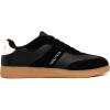 imageNautica Womens Sneakers  Casual LaceUp Low Top Tennis Shoes with Vegan Leather and Suede Design Classic Gum Sole Comfort TrainersBlackkeota