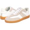 imageNautica Womens Sneakers  Casual LaceUp Low Top Tennis Shoes with Vegan Leather and Suede Design Classic Gum Sole Comfort TrainersWhite Taupekeota