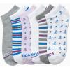 imageNautica Womens Socks  Lightweight Athletic Low Cut Socks 6 PackWhite Multi